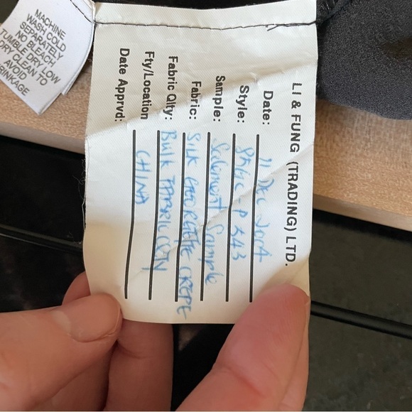 Eileen Fisher Charcoal Silk Vintage Slacks Pants Size Small - Picture 5 of 10